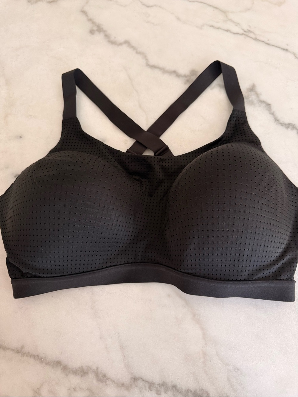 Victoria's Secret Black Seamless Crossback Sports Bra